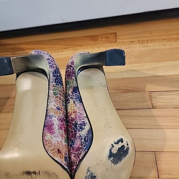 ￼ Women’s Made In Spain Shoes By Proxy/size 8 medium/Pump Style Floral - Picture 9 of 9